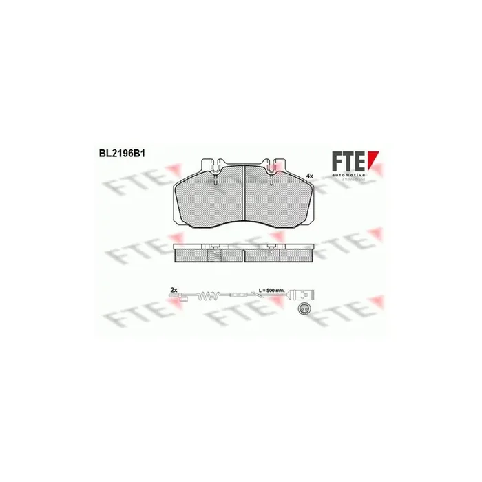 FTE Bl2196B1 Brake Pad Set