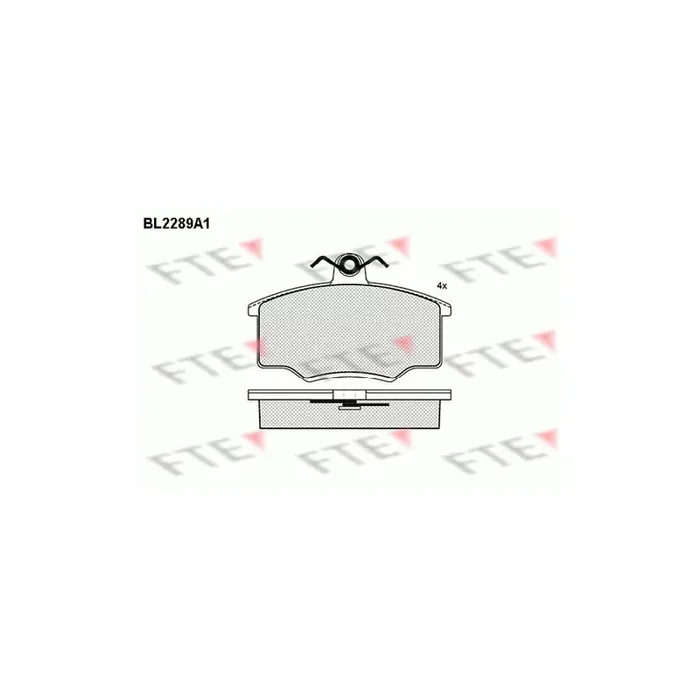FTE Bl2289A1 Brake Pad Set for Volvo 340-360
