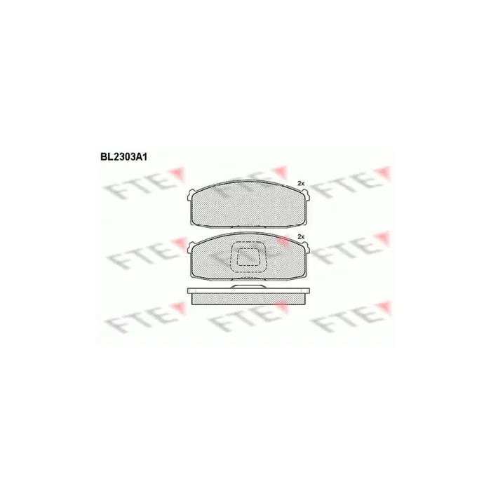 FTE Bl2303A1 Brake Pad Set