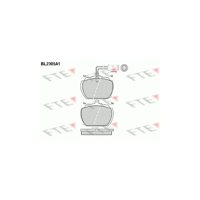 FTE Bl2305A1 Brake Pad Set