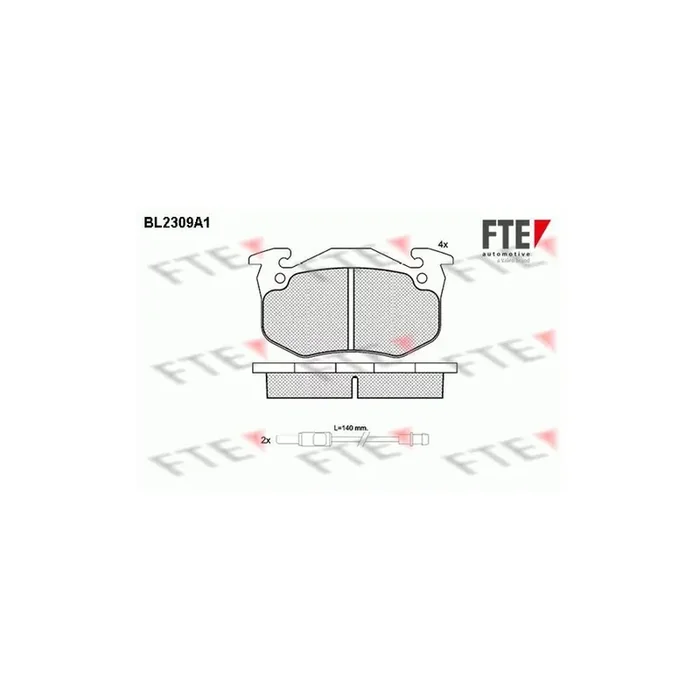 FTE Bl2309A1 Brake Pad Set