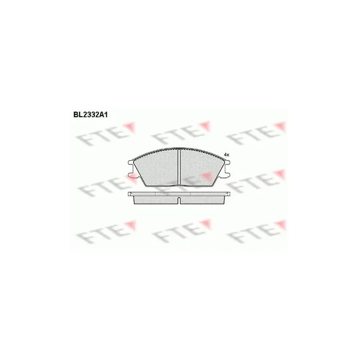 FTE Bl2332A1 Brake Pad Set