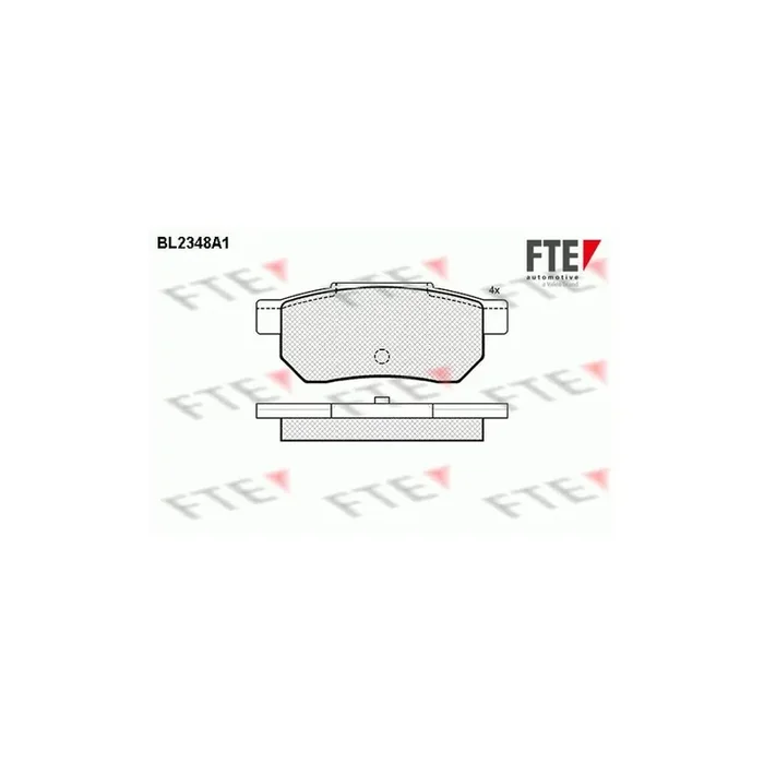 FTE Bl2348A1 Brake Pad Set