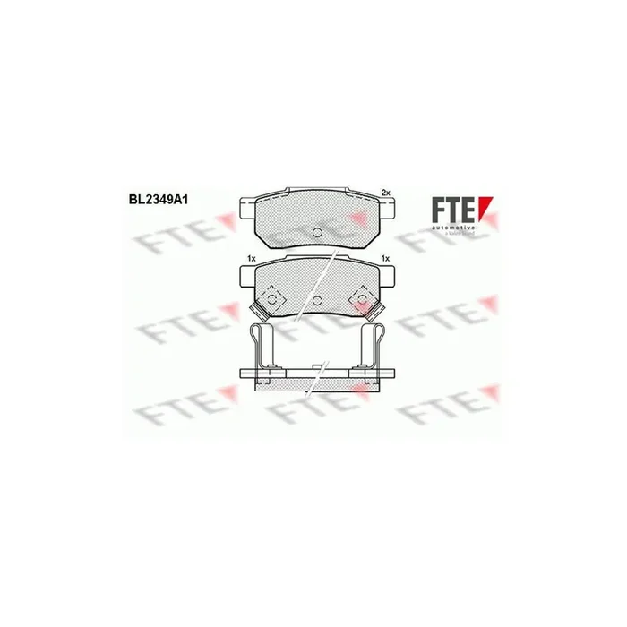 FTE Bl2349A1 Brake Pad Set