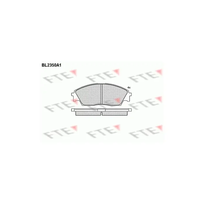FTE Bl2350A1 Brake Pad Set