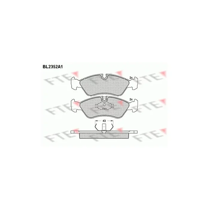 FTE Bl2352A1 Brake Pad Set