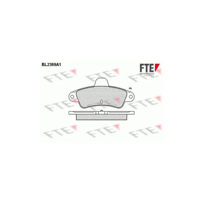 FTE Bl2369A1 Brake Pad Set