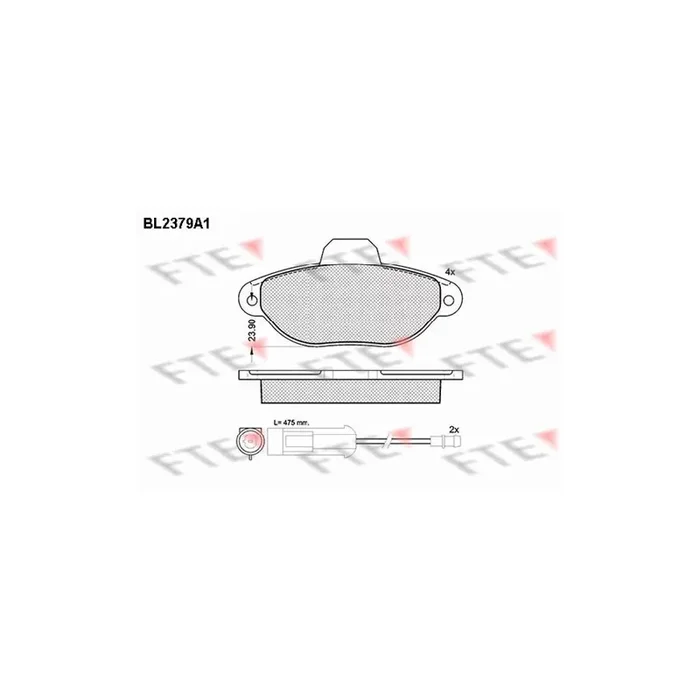 FTE Bl2379A1 Brake Pad Set