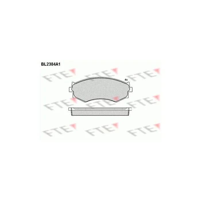 FTE Bl2384A1 Brake Pad Set
