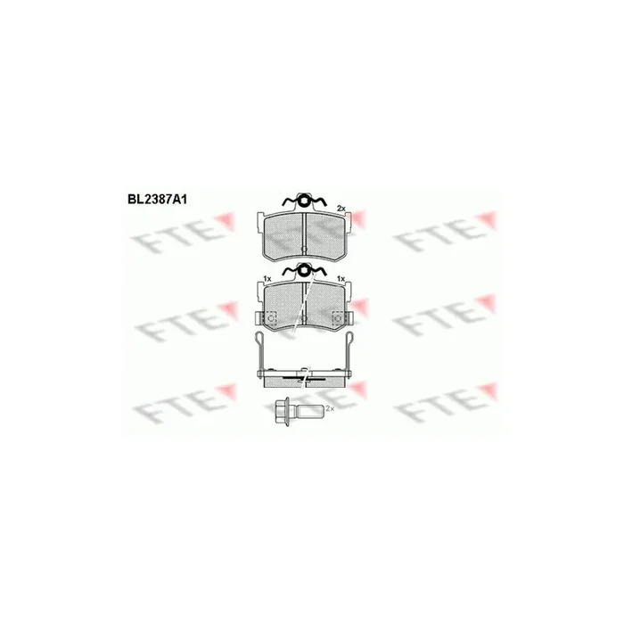 FTE Bl2387A1 Brake Pad Set