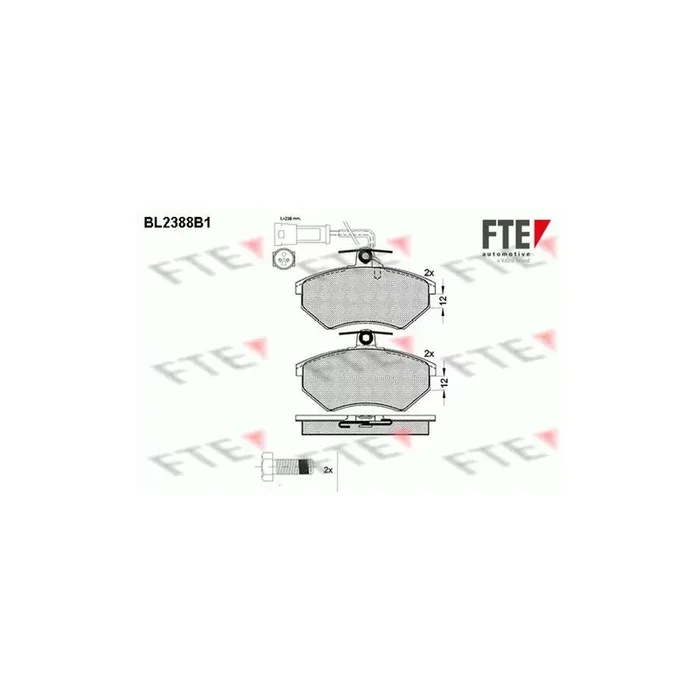 FTE Bl2388B1 Brake Pad Set