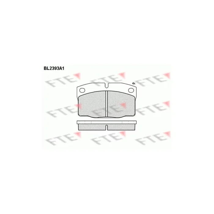 FTE Bl2393A1 Brake Pad Set