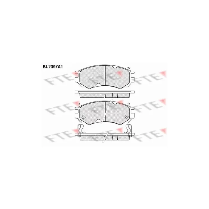 FTE Bl2397A1 Brake Pad Set