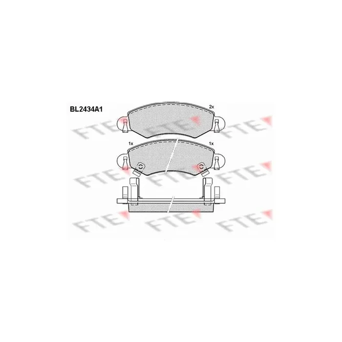 FTE Bl2434A1 Brake Pad Set