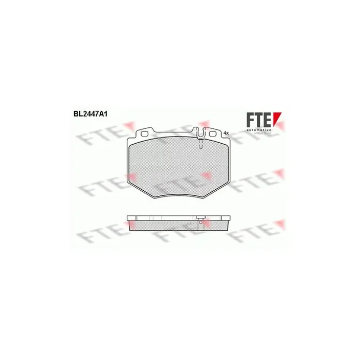 FTE Bl2447A1 Brake Pad Set Suitable for Mercedes-Benz S-Class Saloon (W220)
