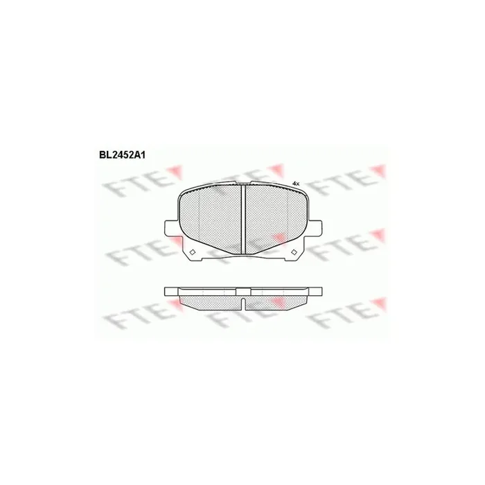 FTE Bl2452A1 Brake Pad Set for Toyota Previa / Estima II (Xr30)