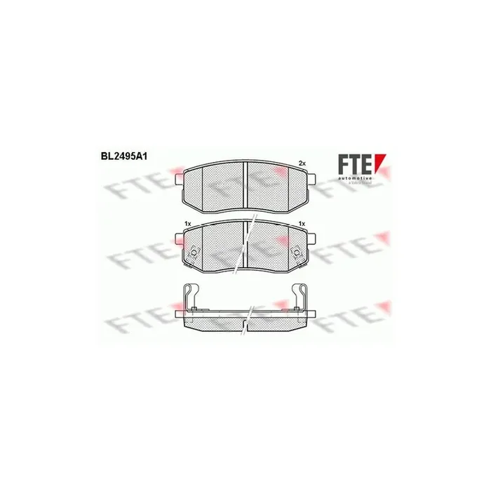 FTE Bl2495A1 Brake Pad Set