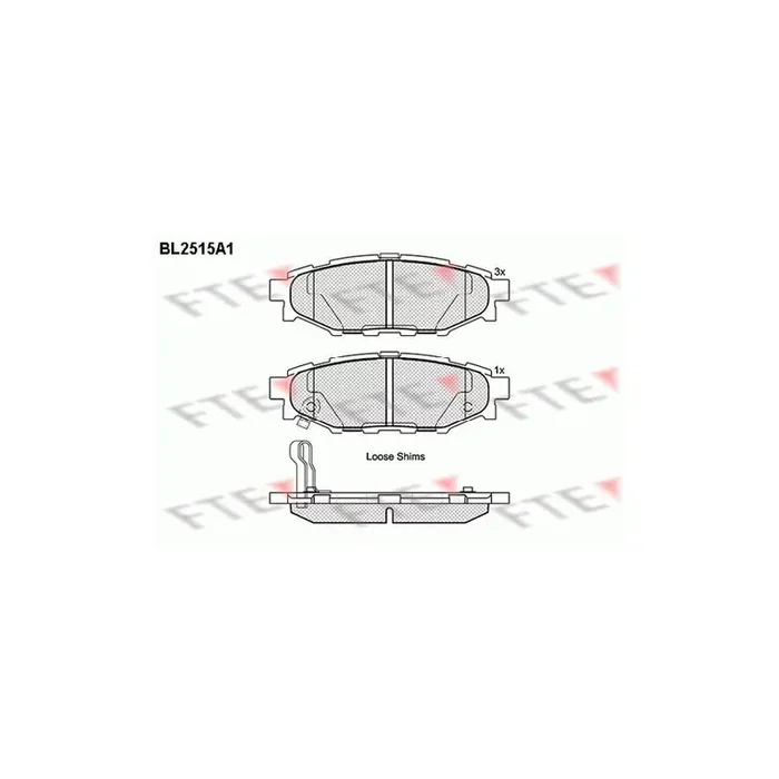 FTE Bl2515A1 Brake Pad Set