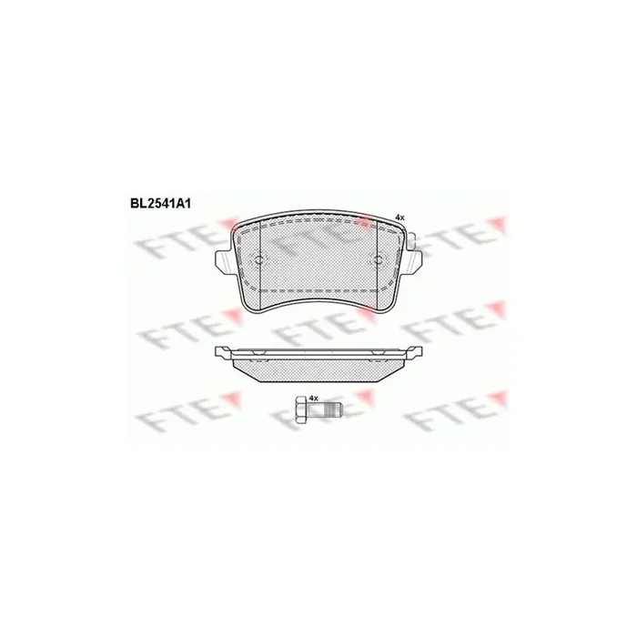 FTE Bl2541A1 Brake Pad Set