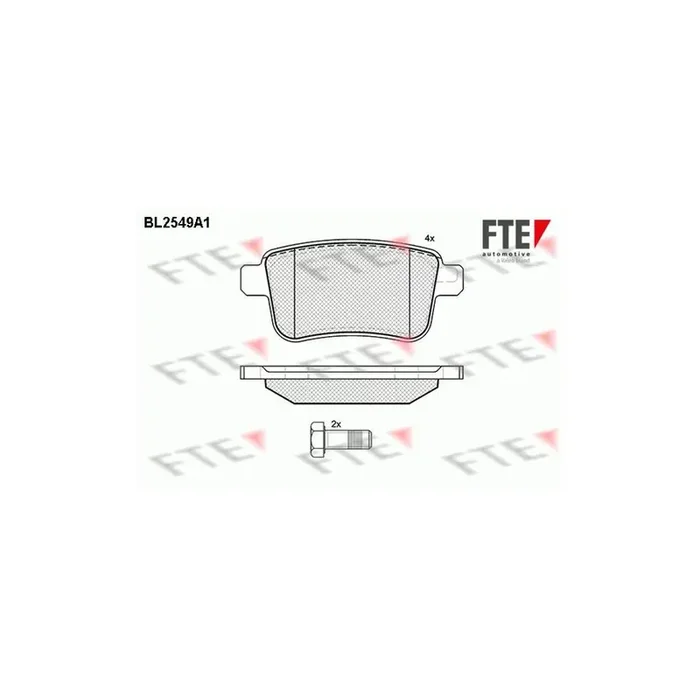 FTE Bl2549A1 Brake Pad Set