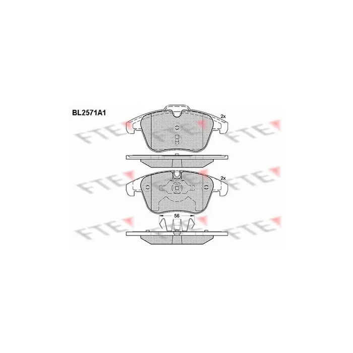 FTE Bl2571A1 Brake Pad Set
