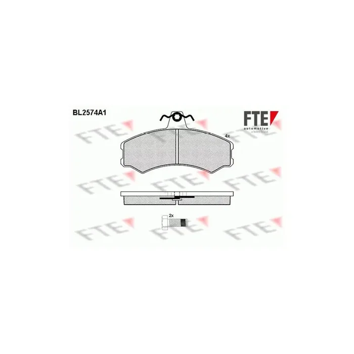 FTE Bl2574A1 Brake Pad Set