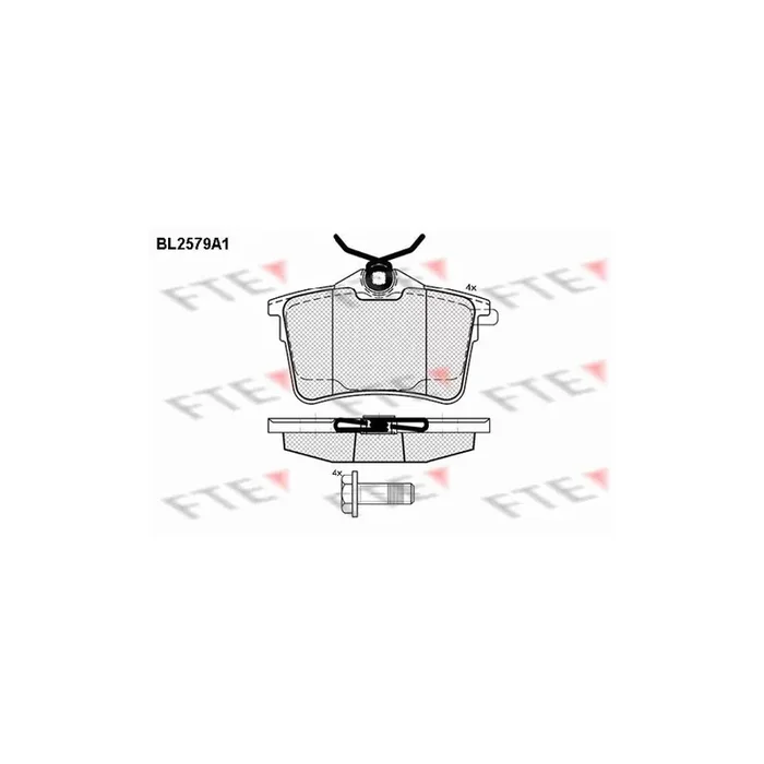 FTE Bl2579A1 Brake Pad Set