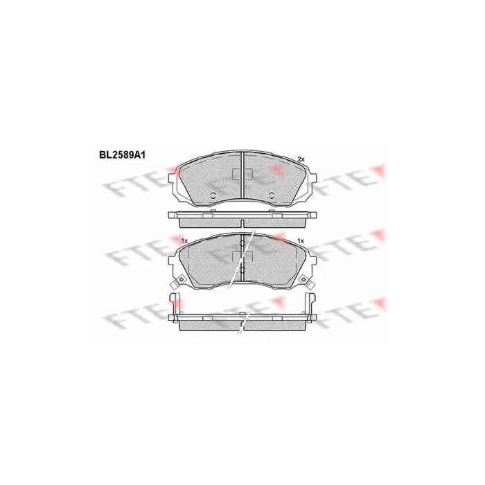FTE Bl2589A1 Brake Pad Set
