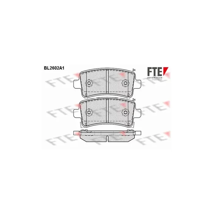 FTE Bl2602A1 Brake Pad Set