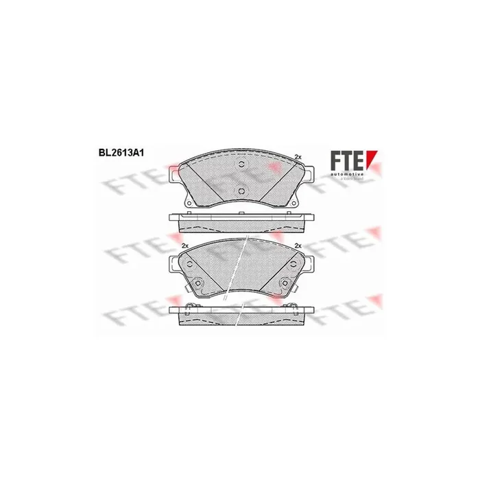 FTE Bl2613A1 Brake Pad Set