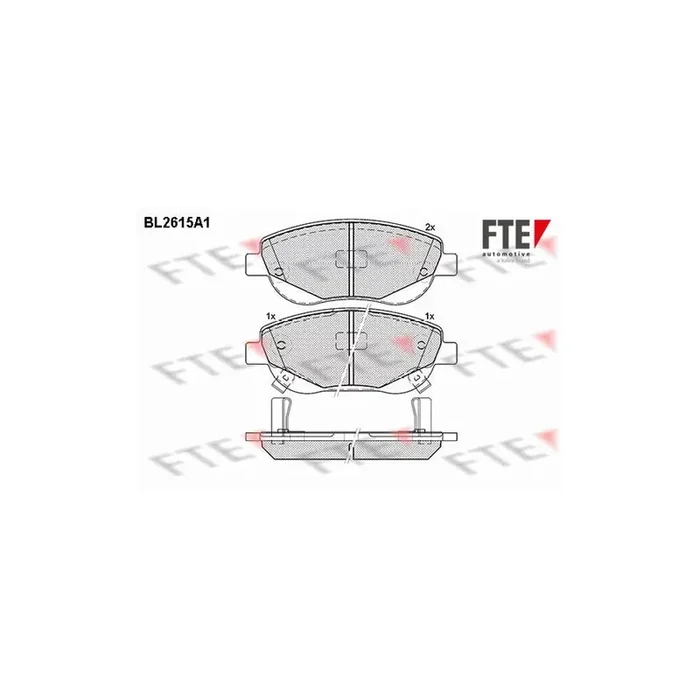 FTE Bl2615A1 Brake Pad Set