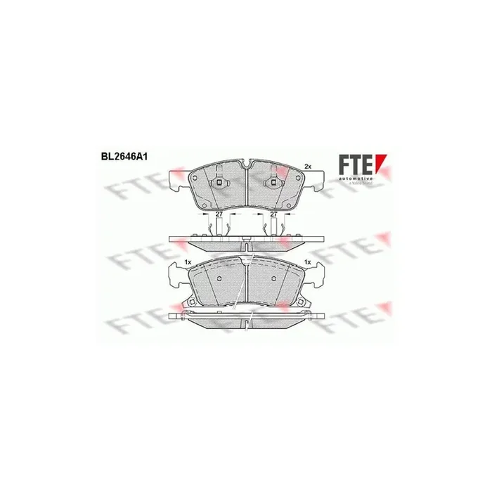 FTE Bl2646A1 Brake Pad Set
