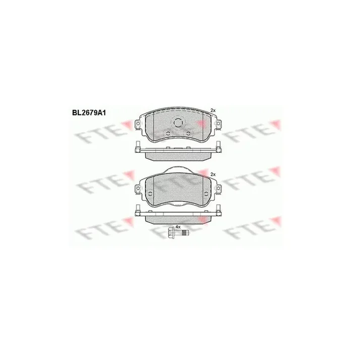 FTE Bl2679A1 Brake Pad Set