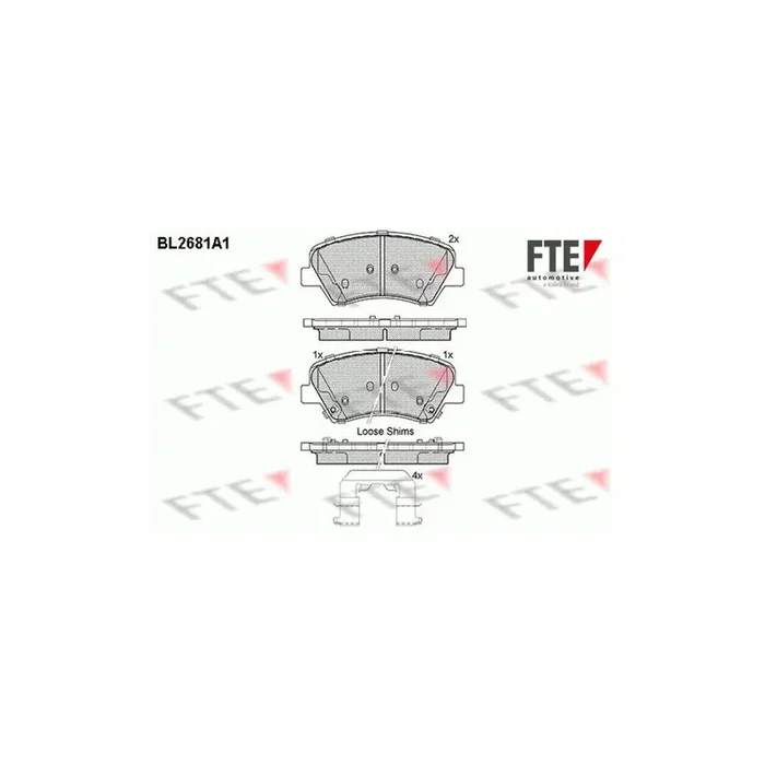 FTE Bl2681A1 Brake Pad Set