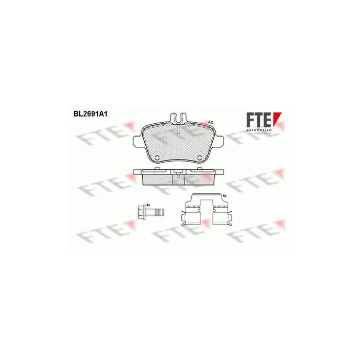 FTE Bl2691A1 Brake Pad Set