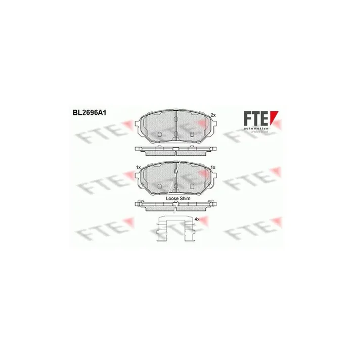 FTE Bl2696A1 Brake Pad Set for Hyundai Ix55 (En)