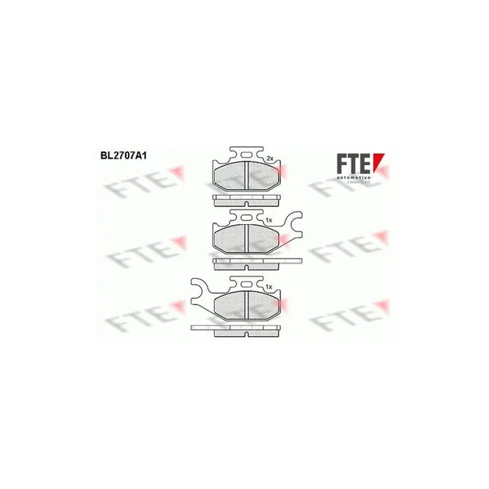 FTE Bl2707A1 Brake Pad Set for Renault Twizy (Mam_)