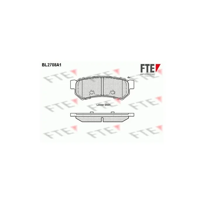 FTE Bl2708A1 Brake Pad Set