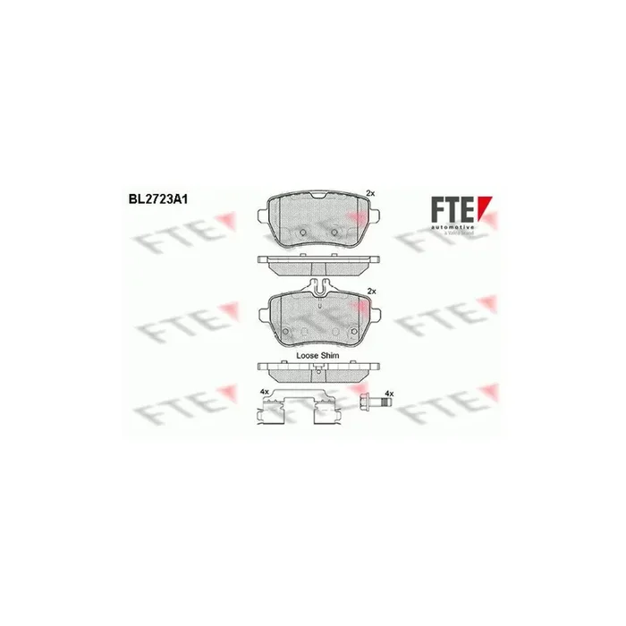 FTE Bl2723A1 Brake Pad Set