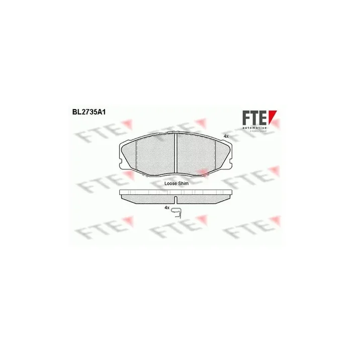 FTE Bl2735A1 Brake Pad Set For