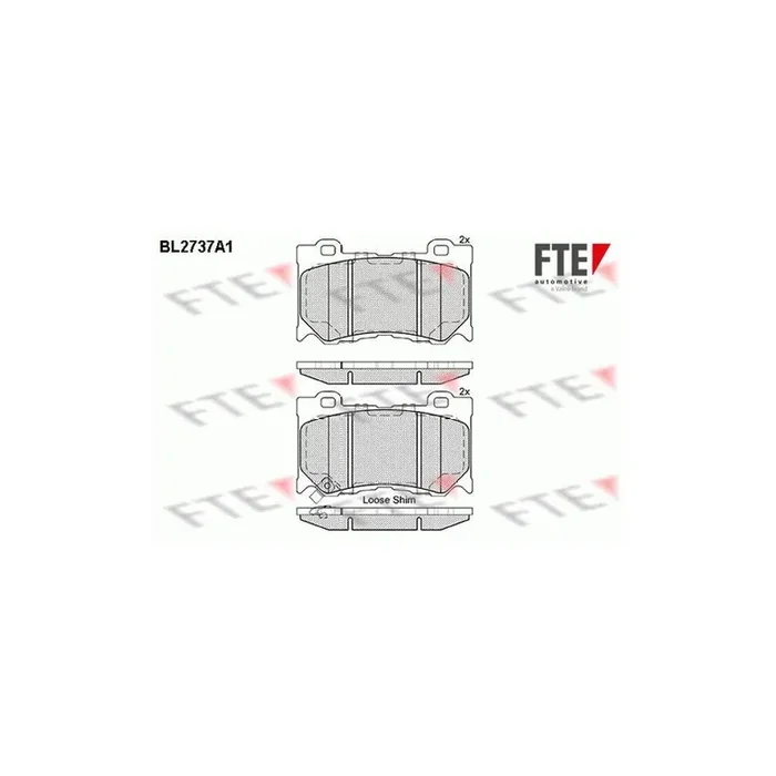 FTE Bl2737A1 Brake Pad Set