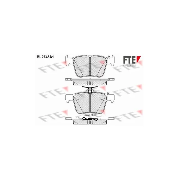 FTE Bl2745A1 Brake Pad Set