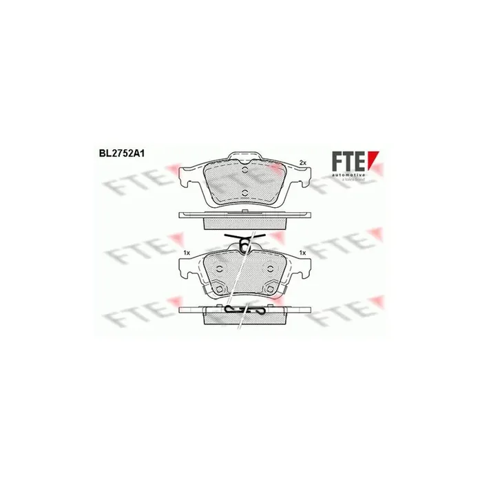 FTE Bl2752A1 Brake Pad Set