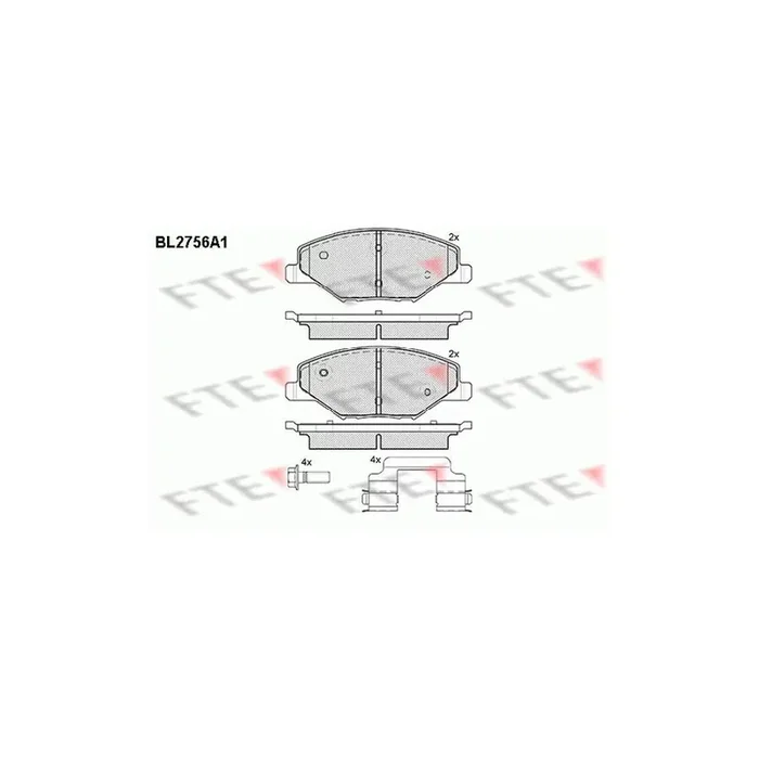 FTE Bl2756A1 Brake Pad Set