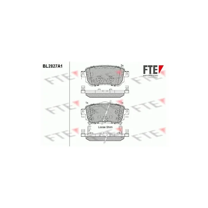 FTE Bl2827A1 Brake Pad Set