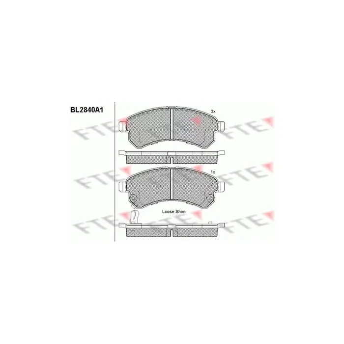 FTE Bl2840A1 Brake Pad Set