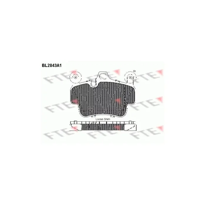 FTE Bl2843A1 Brake Pad Set