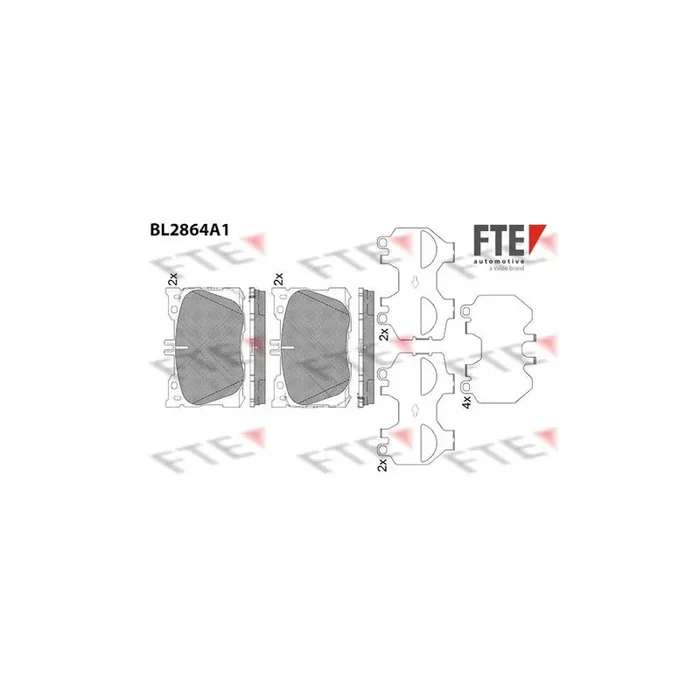 FTE Bl2864A1 Brake Pad Set