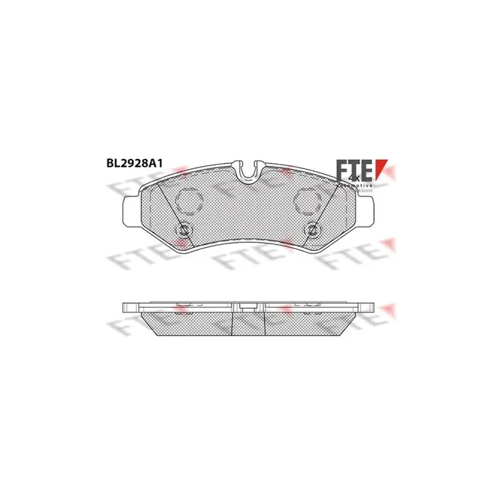 FTE Bl2928A1 Brake Pad Set Suitable for Mercedes-Benz Sprinter
