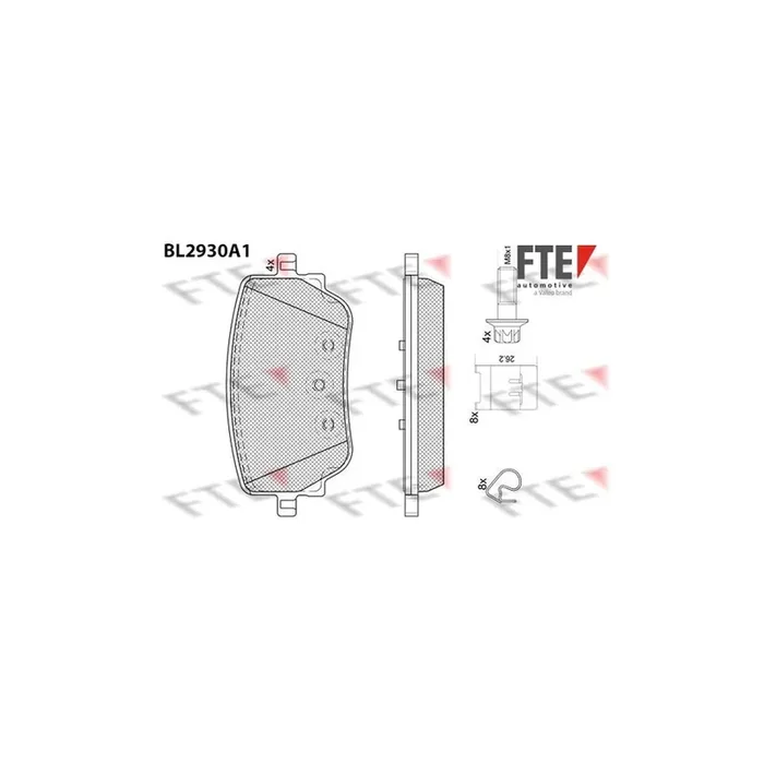 FTE Bl2930A1 Brake Pad Set